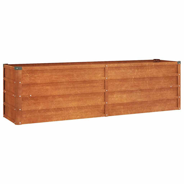 højbed 160x40x45 cm cortenstål rustfarvet