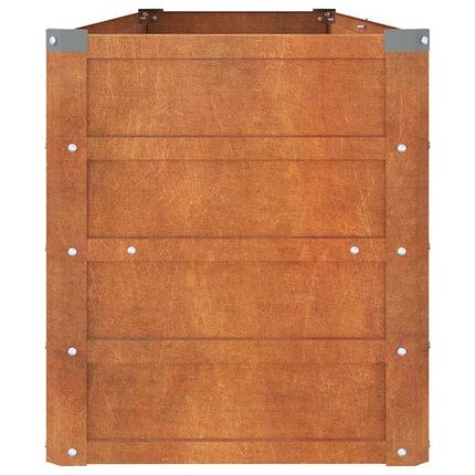 højbed 160x40x45 cm cortenstål rustfarvet