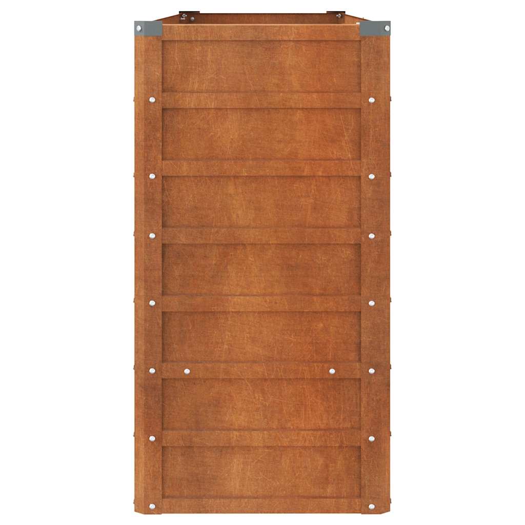 højbed 160x40x77 cm cortenstål rustfarvet