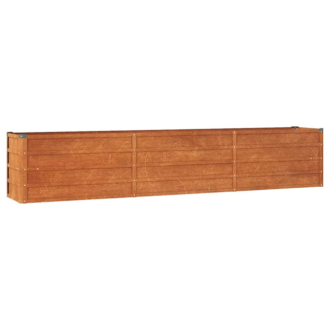 højbed 240x40x45 cm cortenstål rustfarvet
