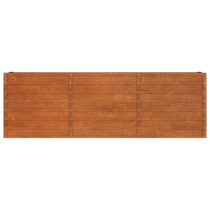højbed 240x40x77 cm cortenstål rustfarvet