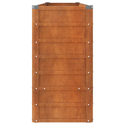 højbed 240x40x77 cm cortenstål rustfarvet