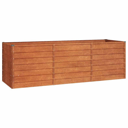 højbed 240x80x77 cm cortenstål rustfarvet