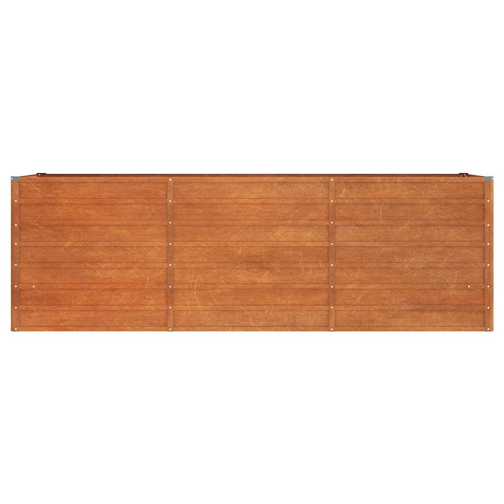 højbed 240x80x77 cm cortenstål rustfarvet