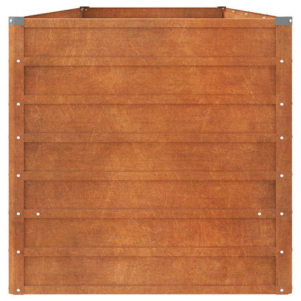 højbed 320x80x77 cm cortenstål rustfarvet