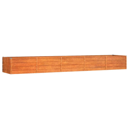 højbed 400x80x45 cm cortenstål rustfarvet
