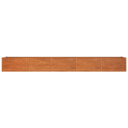 højbed 400x80x45 cm cortenstål rustfarvet