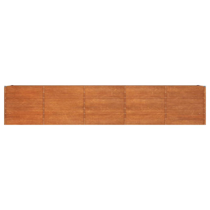 højbed 400x80x77 cm cortenstål rustfarvet