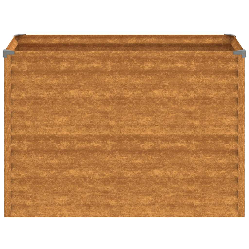 højbed til haven 100x50x69 cm cortenstål