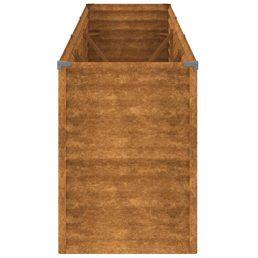 højbed til haven 291x50x69 cm cortenstål