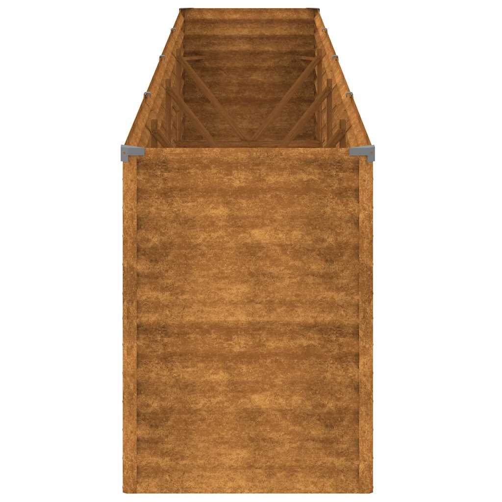 højbed til haven 385x50x69 cm cortenstål