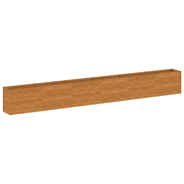 højbed til haven 578x50x69 cm cortenstål