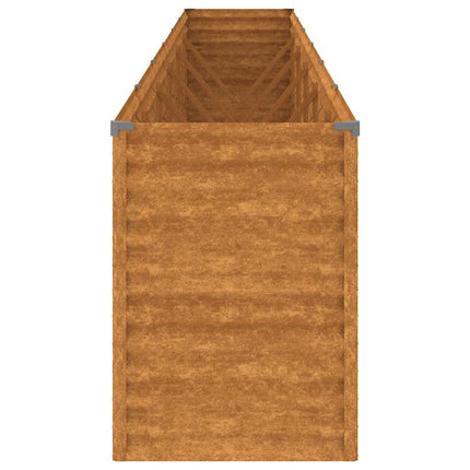 højbed til haven 578x50x69 cm cortenstål