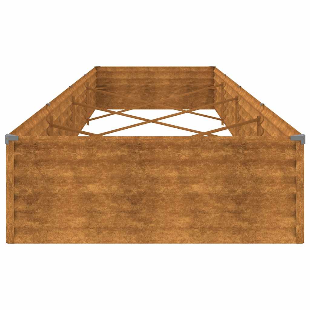 højbed 387x100x36 cm cortenstål