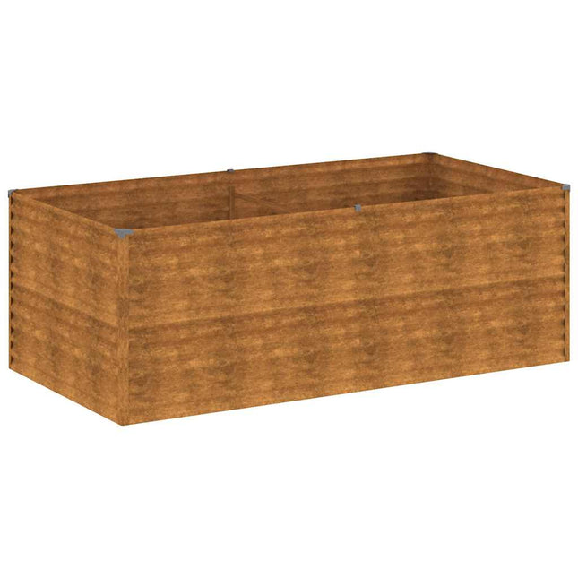 højbed 196x100x69 cm cortenstål
