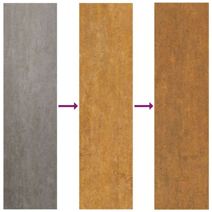 højbed 290x100x69 cm cortenstål