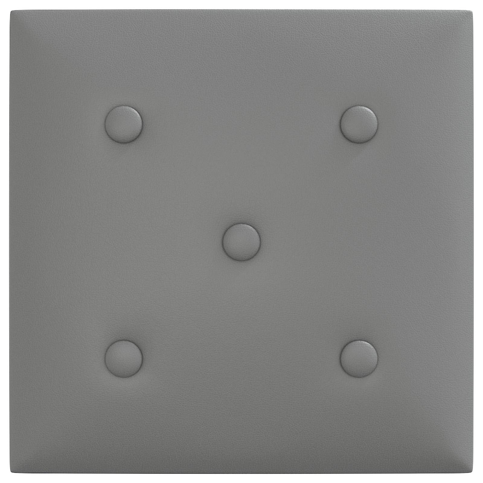 Væghovedgærde 12 pcs Grå 30 x 30 cm Faux læder