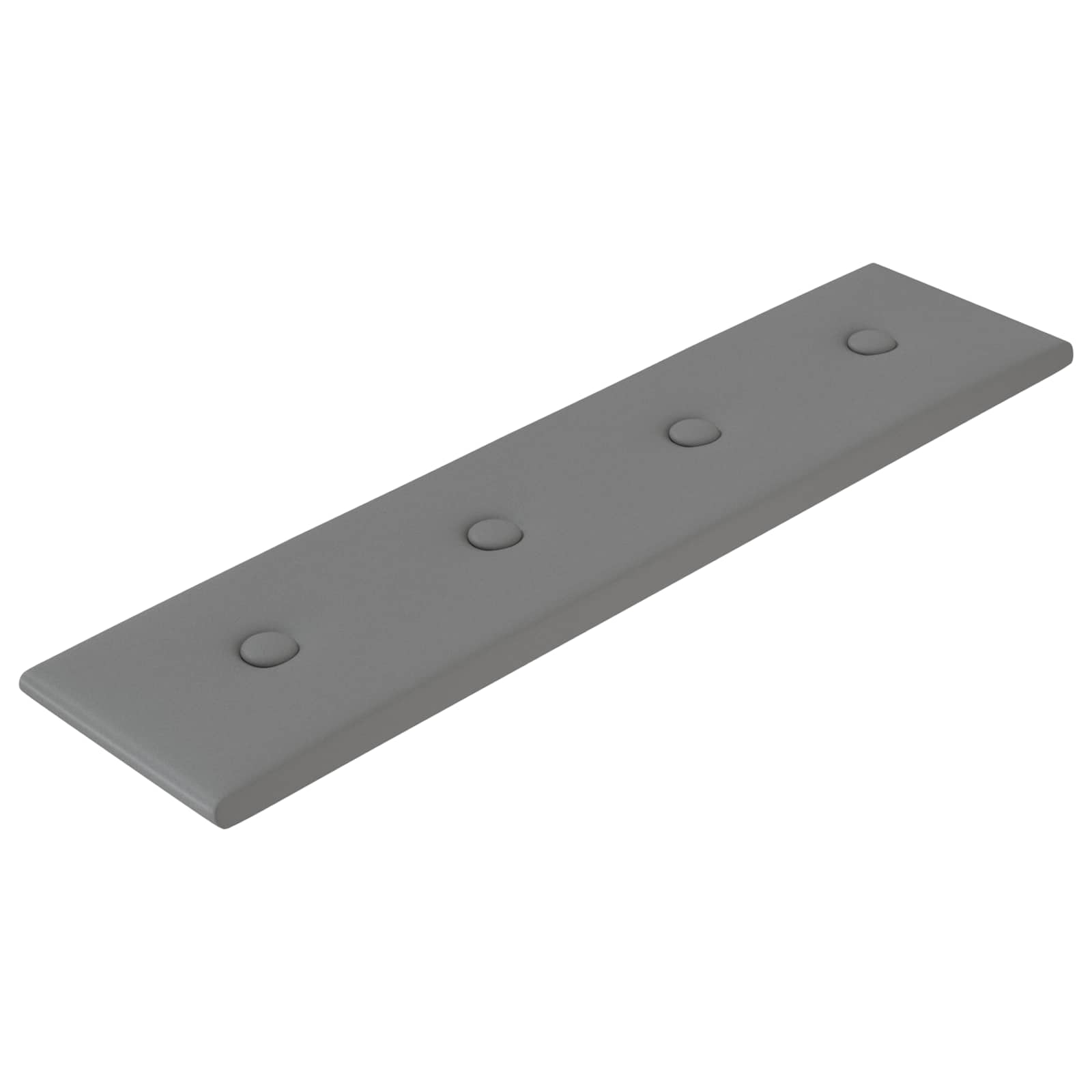 Væghovedgærde 12 pcs Grå 60 x 15 cm Faux læder