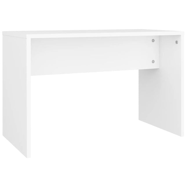 skammel til makeupbord 70x35x45 cm konstrueret træ hvid