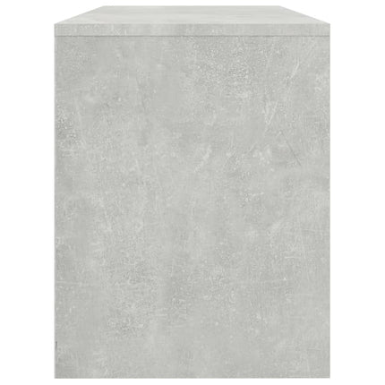 skammel til makeupbord 70x35x45 cm konstrueret træ betongrå