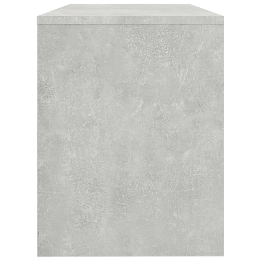 skammel til makeupbord 70x35x45 cm konstrueret træ betongrå