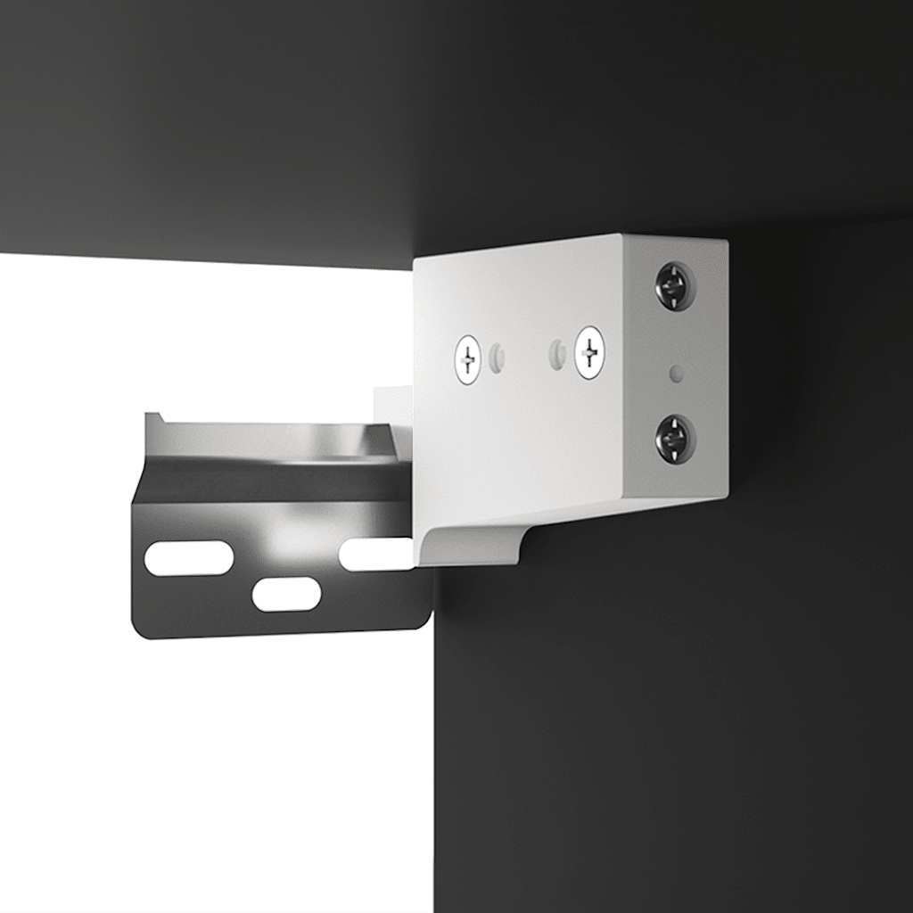 tv-borde 2 stk. 80x30x30 cm konstrueret træ sort