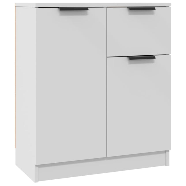 skænk 60x30x70 cm konstrueret træ hvid