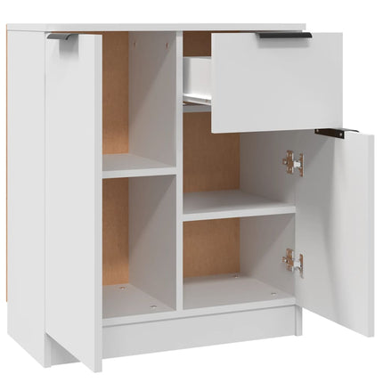 skænk 60x30x70 cm konstrueret træ hvid