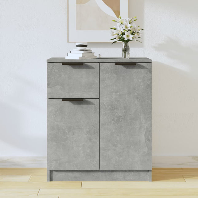 skænk 60x30x70 cm konstrueret træ betongrå