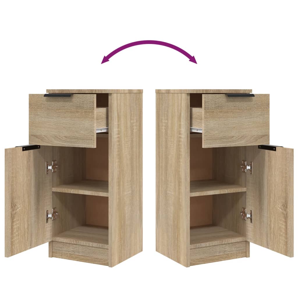 skænk 30x30x70 cm konstrueret træ sonoma-eg