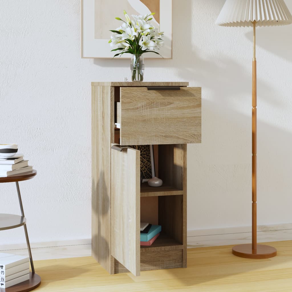 skænk 30x30x70 cm konstrueret træ sonoma-eg