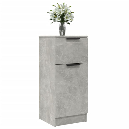 skænke 2 stk. 30x30x70 cm konstrueret træ betongrå