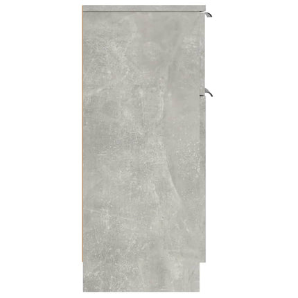 skænke 2 stk. 30x30x70 cm konstrueret træ betongrå