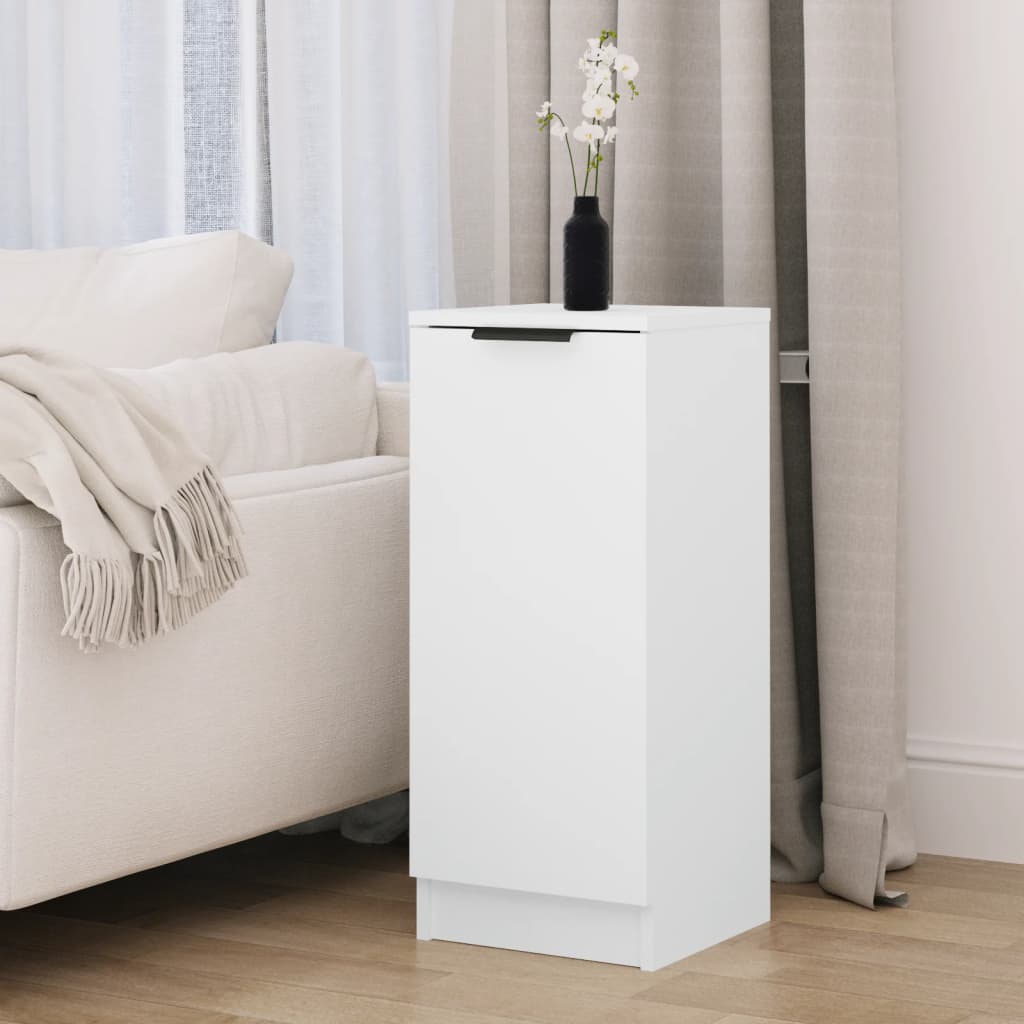 skænk 30x30x70 cm konstrueret træ hvid