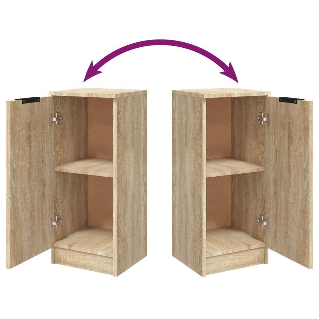 skænk 30x30x70 cm konstrueret træ sonoma-eg