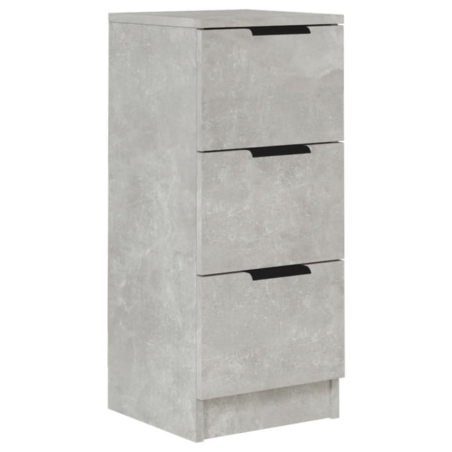skænk 30x30x70 cm konstrueret træ betongrå
