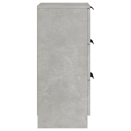 skænk 30x30x70 cm konstrueret træ betongrå