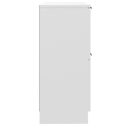 skænk 30x30x70 cm konstrueret træ hvid