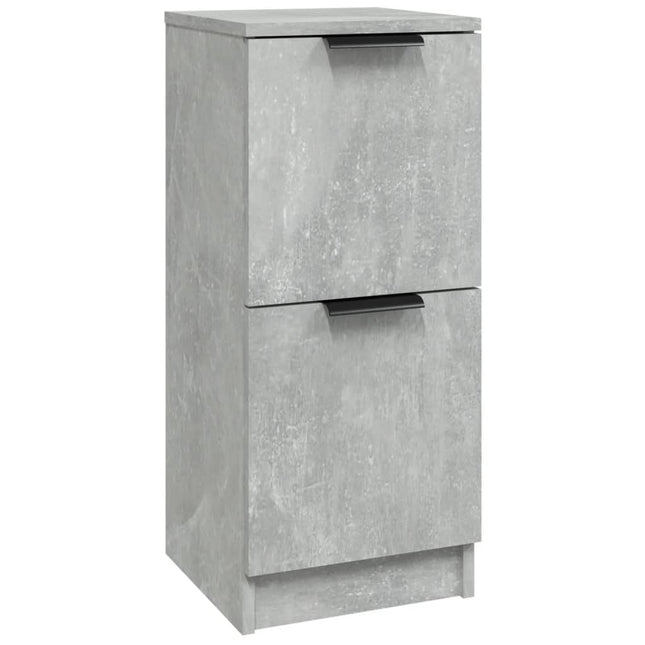 skænk 30x30x70 cm konstrueret træ betongrå