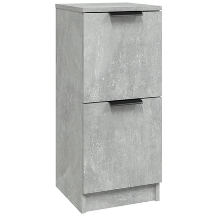 skænk 30x30x70 cm konstrueret træ betongrå