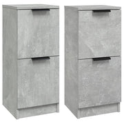 skænke 2 stk. 30x30x70 cm konstrueret træ betongrå
