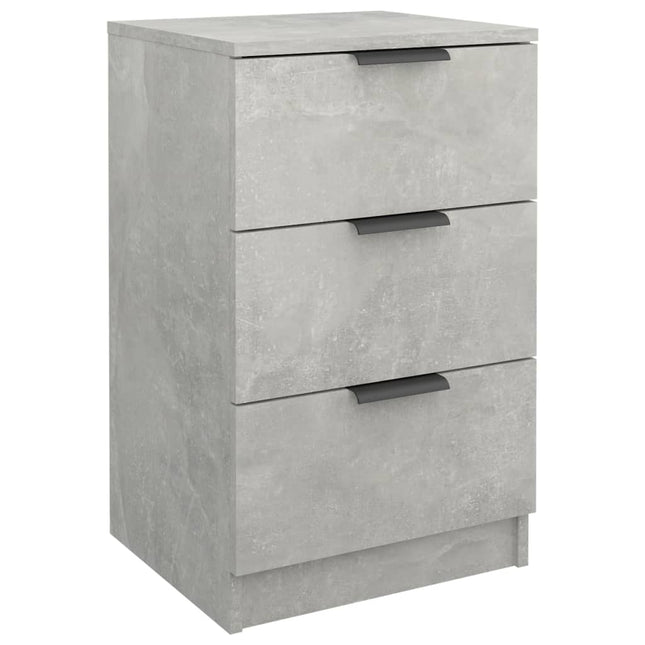 sengebord 40x36x65 cm betongrå