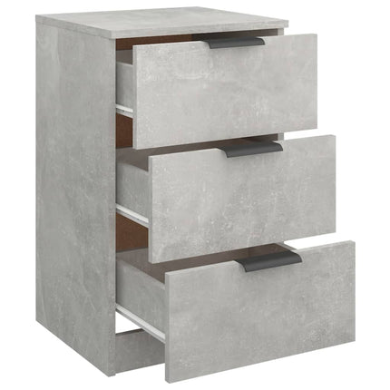 sengebord 40x36x65 cm 2 stk. betongrå
