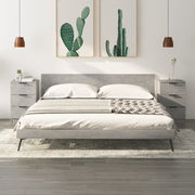 sengebord 40x36x65 cm 2 stk. betongrå