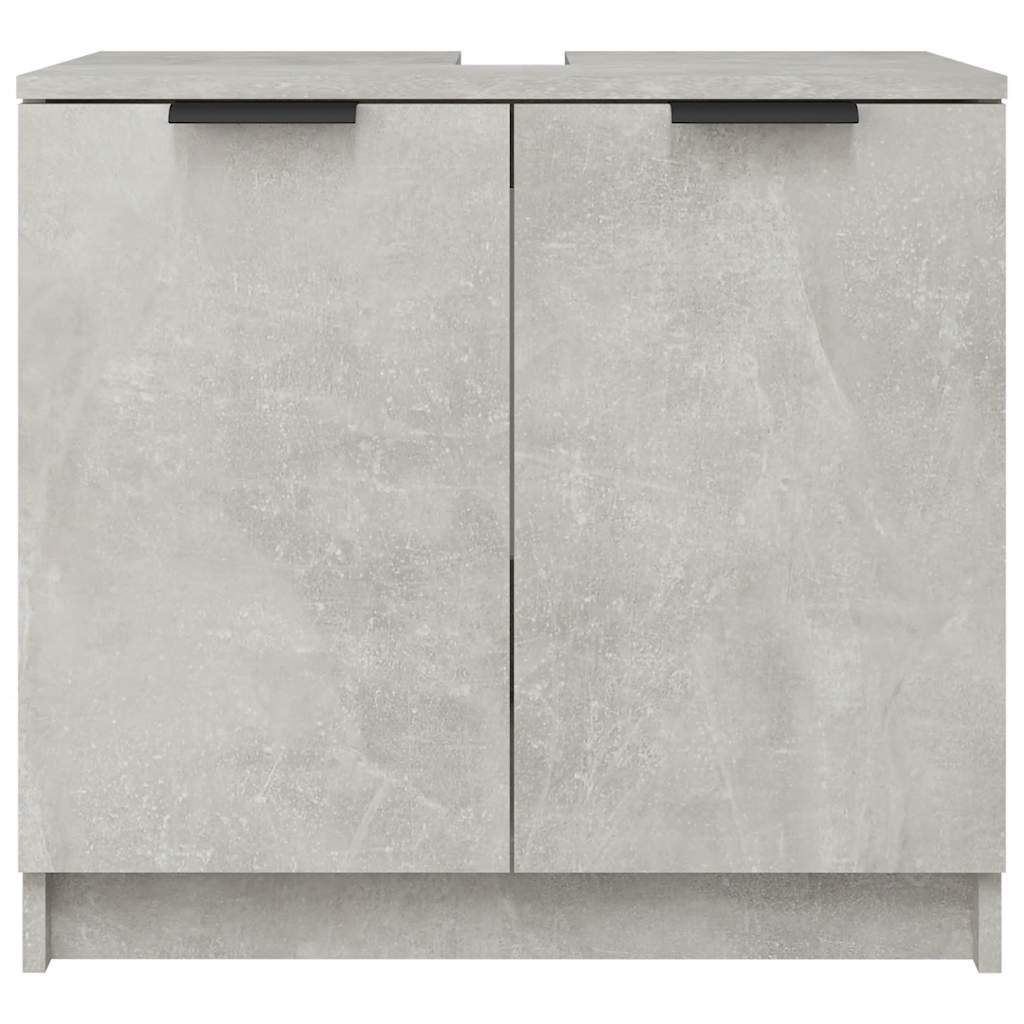 badeværelsesskab 64,5x33,5x59 cm konstrueret træ betongrå