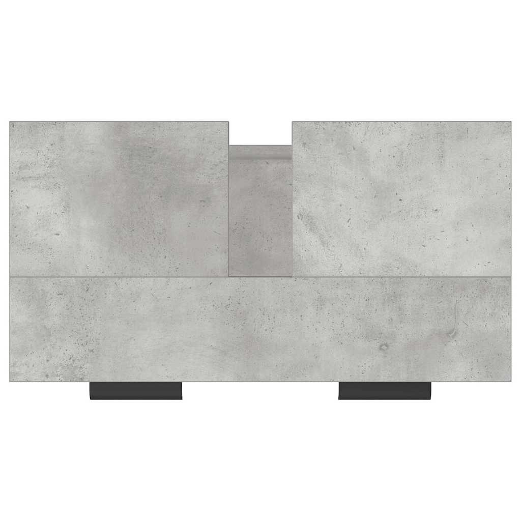 badeværelsesskab 64,5x33,5x59 cm konstrueret træ betongrå