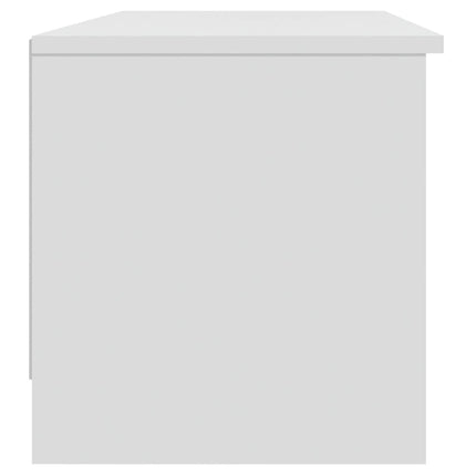 tv-bord 102x35,5x36,5 cm konstrueret træ hvid