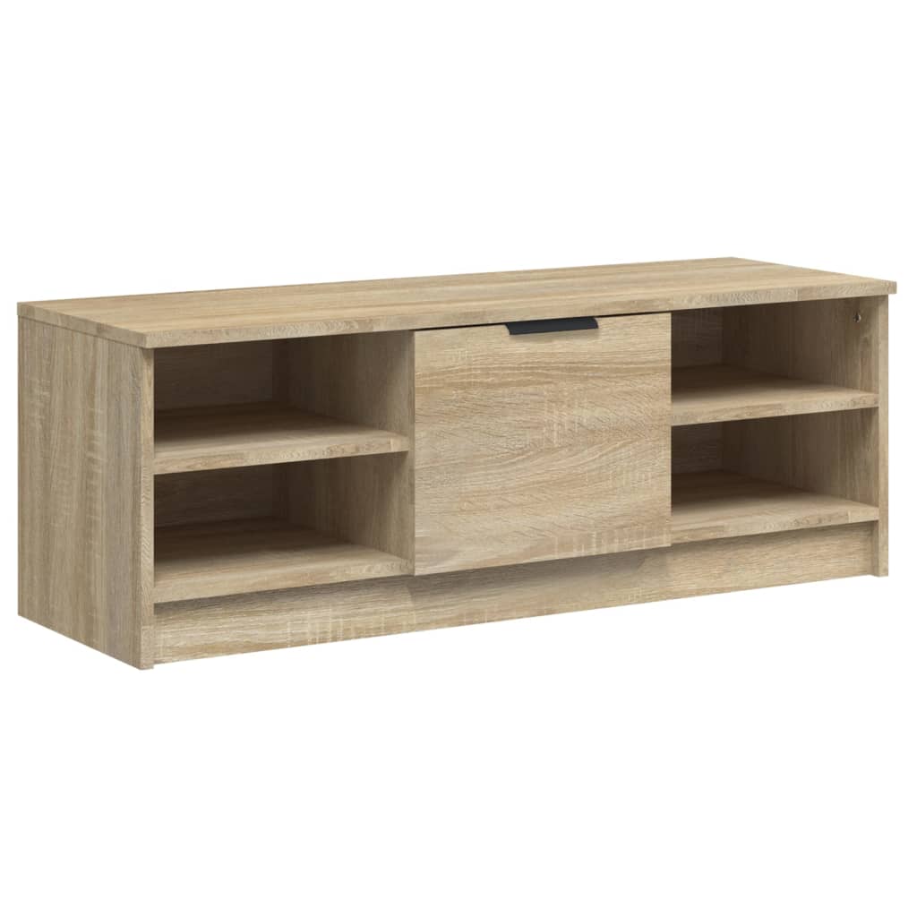 tv-bord 102x35,5x36,5 cm konstrueret træ sonoma-eg