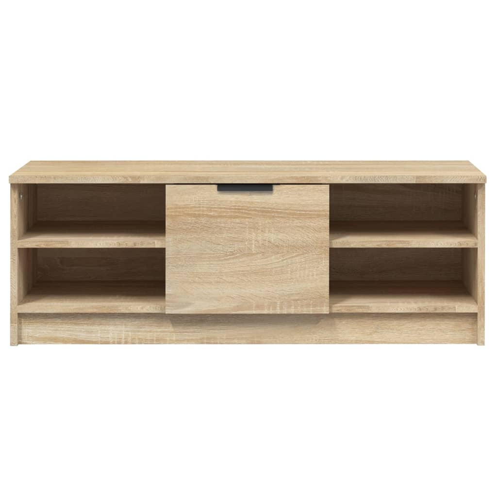 tv-bord 102x35,5x36,5 cm konstrueret træ sonoma-eg
