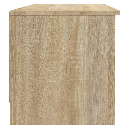 tv-bord 102x35,5x36,5 cm konstrueret træ sonoma-eg